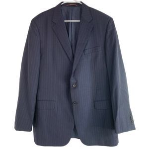 Mens Hickey Freemen Nordstroms Suit coat Jacket Addison Wool Navy 44L 6140